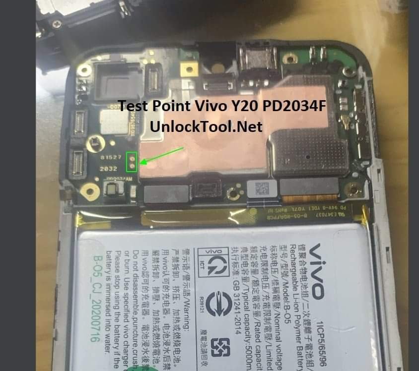 Vivo Y20 Test Point / EDL Point